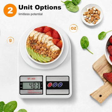 10kg Electronic Digital Kitchen Scale Multifunction Digital Weight Machine for Cooking Baby Food Vegetables, Fruits &amp; Jewelry High Precision Digital Weighing Scale for Home &  Kitchen