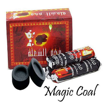 2 Packet of Magic Coals & Coal For Bakhoor - Original (1 Packet Contains 10 Round Pieces Of Coal) & Magic Coal