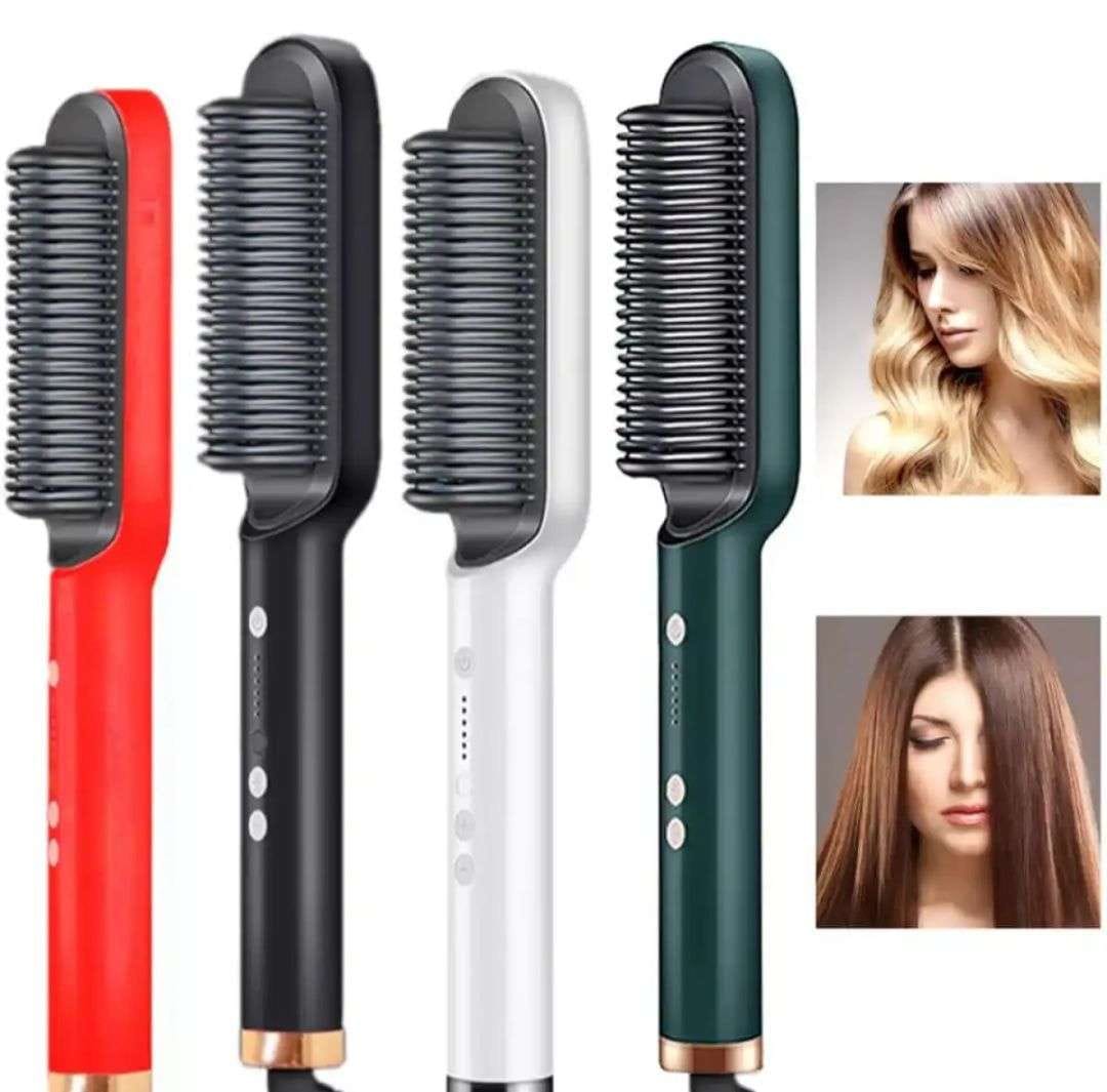 3-in-1 One Step Hot Air Hair Dryer, Straightener & Curler – Multifunctional Blow Dryer Brush & Comb with Fast Heating, Ionic Technology & Detachable Head | Easy, Salon-Style Hair Tool for Women & Girls