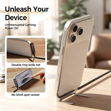 240W Type C Charging Cable with Built-in Phone Stand