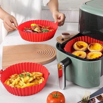 Air Fryer Tray, Silicone Fryer Tray, Baking Tray