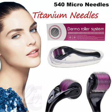 Derma Roller, 540 Needle Cross-Line Derma Roller for Anti-Aging Skin Regeneration