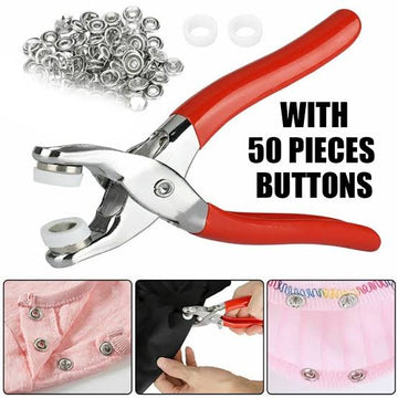 Metal Tich Button Clipper With 50 Buttons