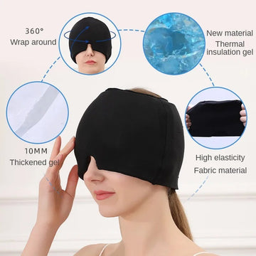 Migraine Relief Cap for Migraines, Headaches, Sinuses, Tension Relief