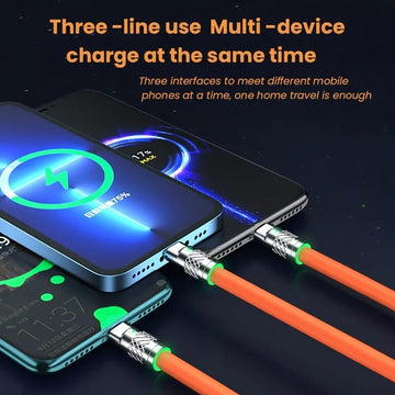 Mobile Phone Charger Line Fast Charging 3 in 1