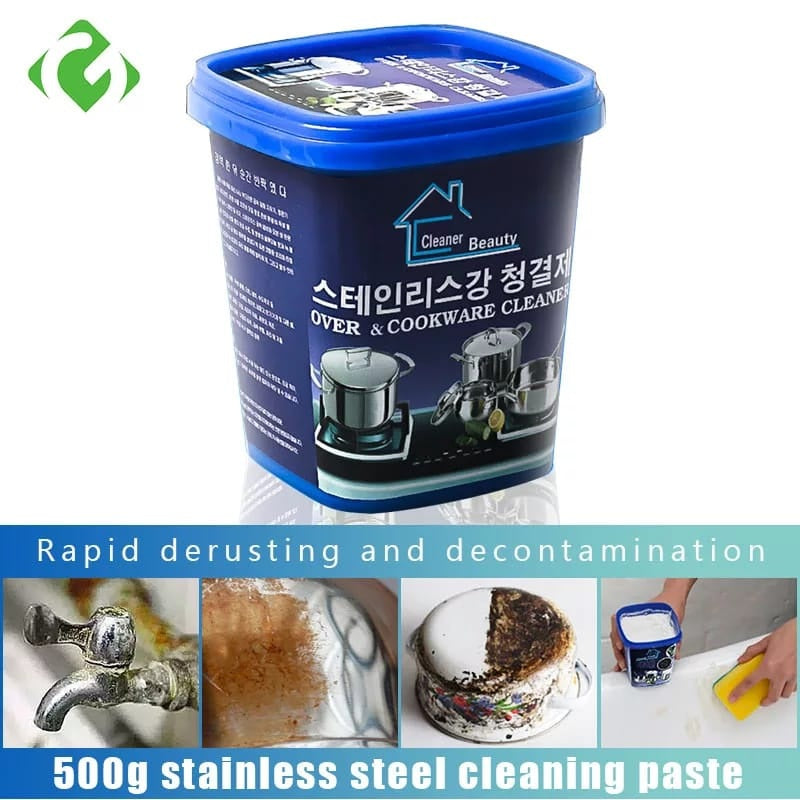 Powerful Cookware Cleaner Paste Removes tough black scale, grease & burnt stains from pot bottoms