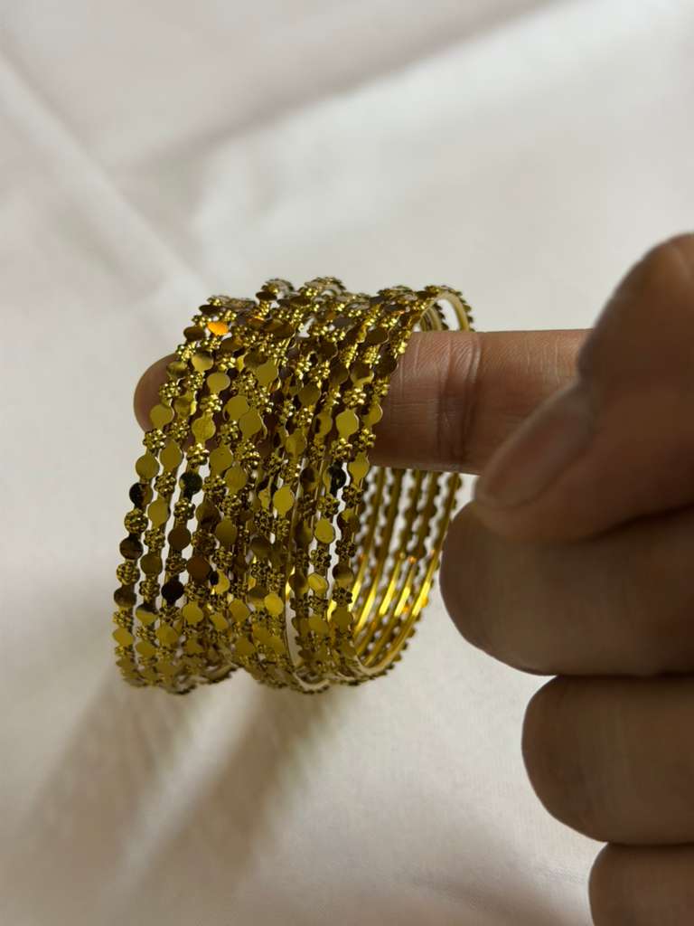 Silver Churi set (12 pc) golden Churi set (12 pc)