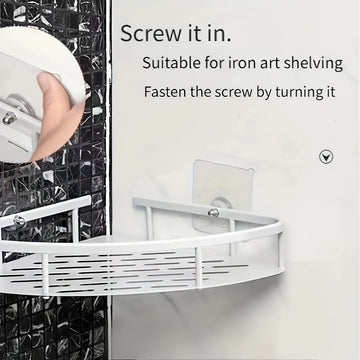 6 Pcs Strong Self Adhesive Punch Free Wall Hooks Nail Mounting Rack Screw Rod Seamless Screw Stickers
