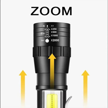 Ultra-Bright LED Mini Flashlight – USB Rechargeable &nbsp;500mAh Battery