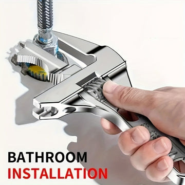 Universal Sanitary Wrench Tool Live Mouth Short Handle Adjustable Large Opening Wrench