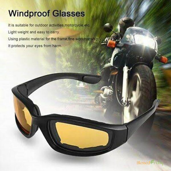 Wiley X Night Vision Yellow Glasses for Riders - Night Vision Anti Fog Driving Glasses